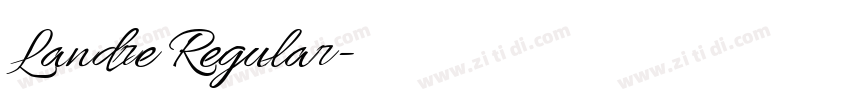Landre Regular字体转换